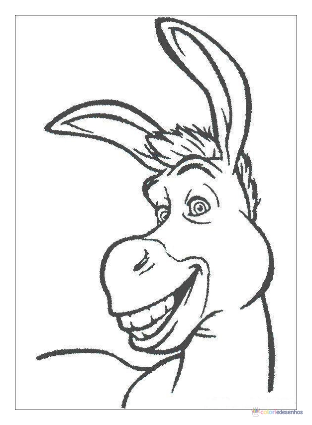 Shrek para colorir