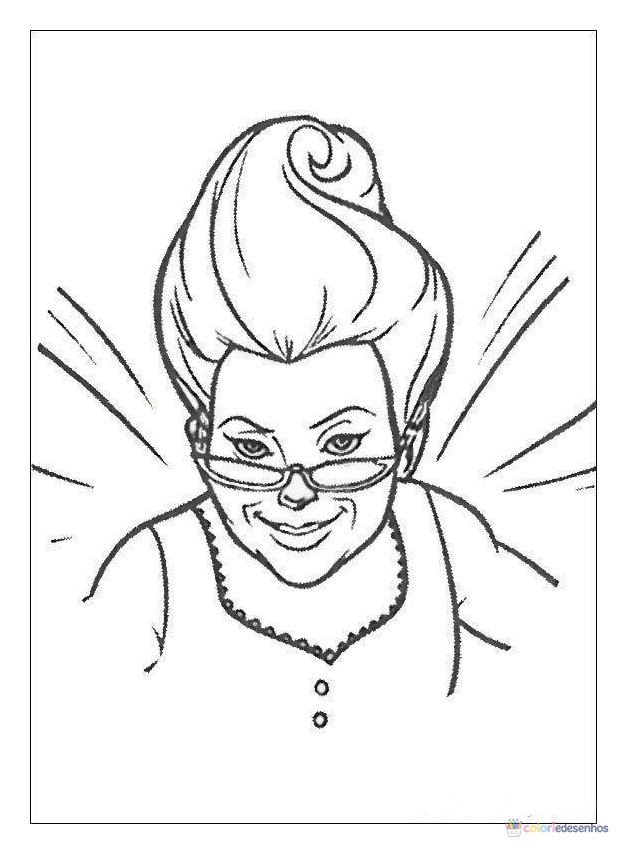 Shrek para colorir