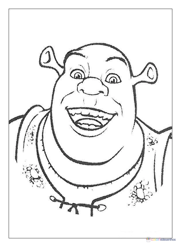 Shrek para colorir