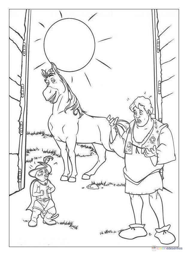 Shrek para colorir