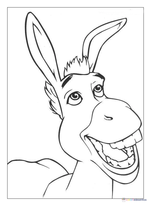 Shrek para colorir