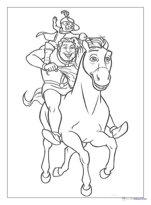 Shrek para colorir