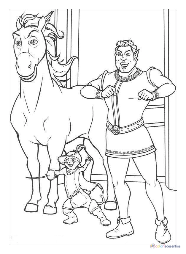 Shrek para colorir