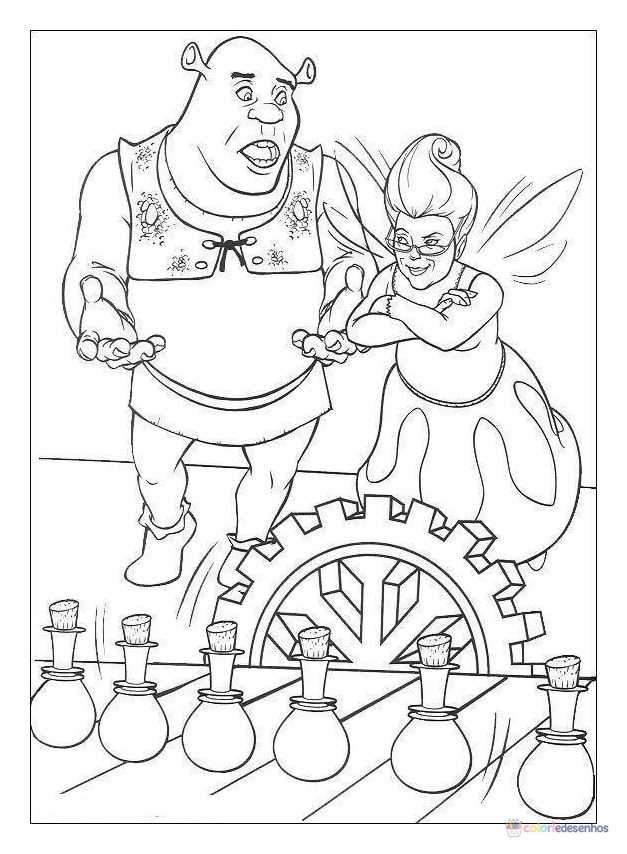 Shrek para colorir