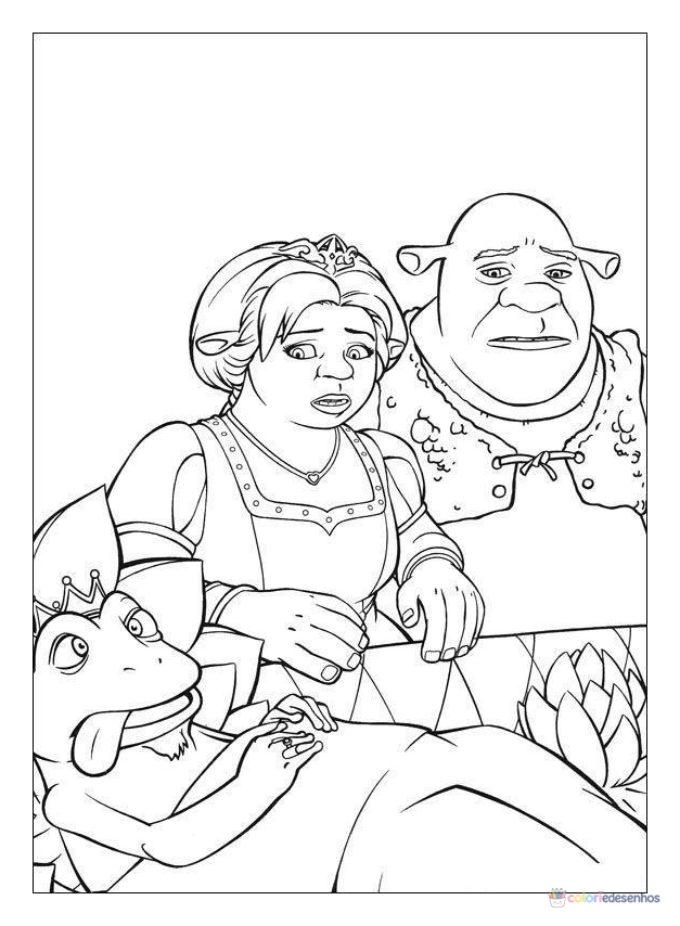 Shrek para colorir