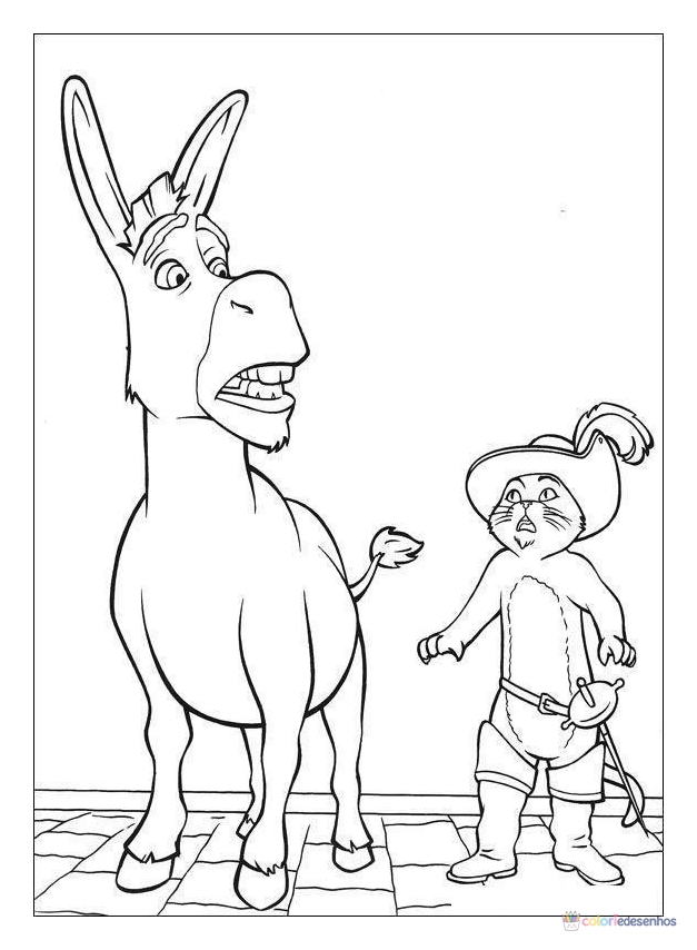 Shrek para colorir