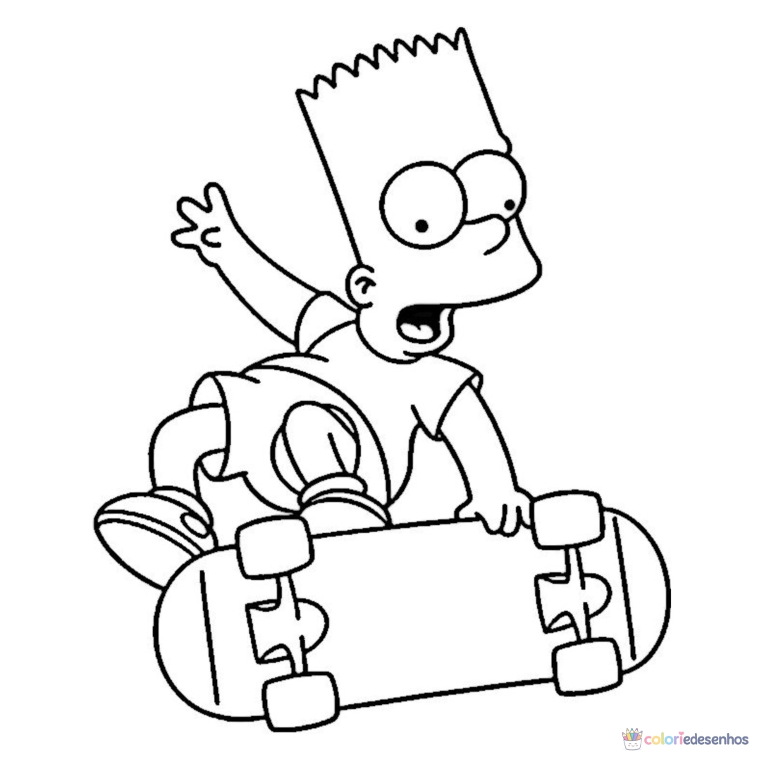 Simpsons para colorir