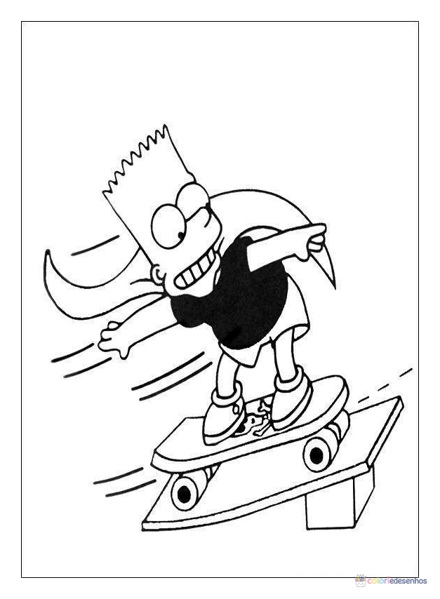 Desenhos de Simpsons para colorir