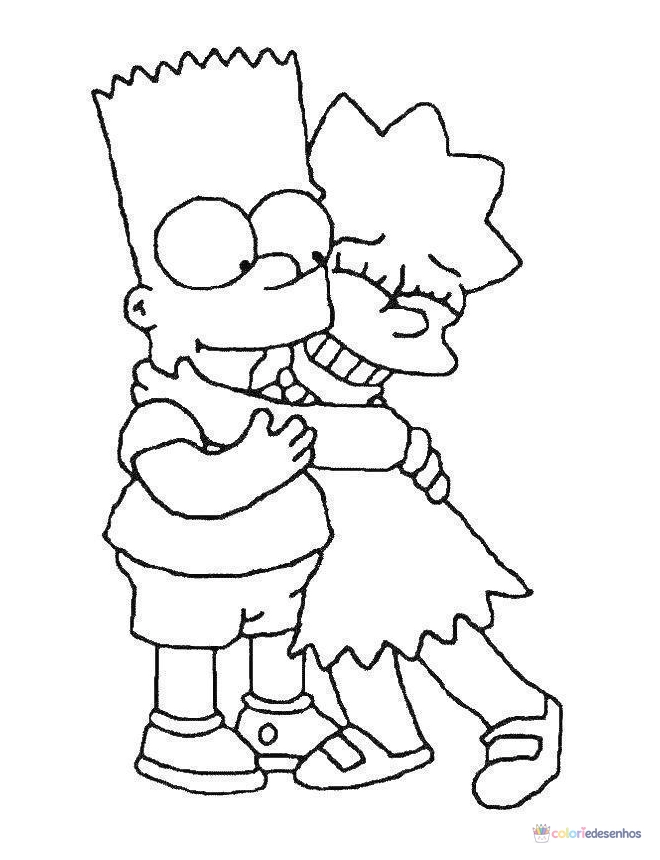 Simpsons para colorir