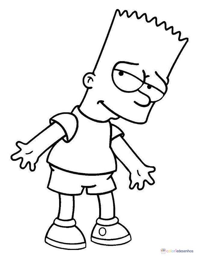 Simpsons para colorir