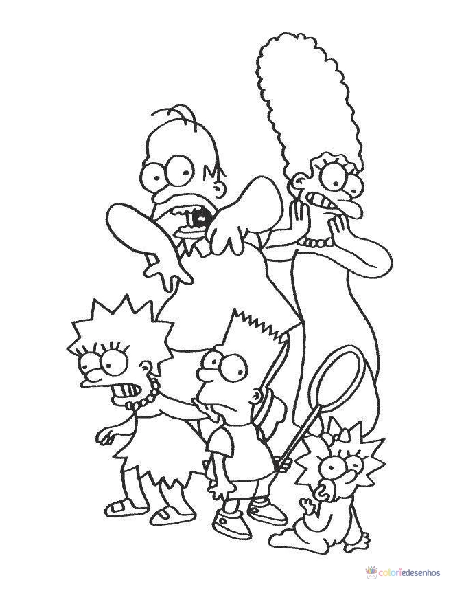 Simpsons para colorir