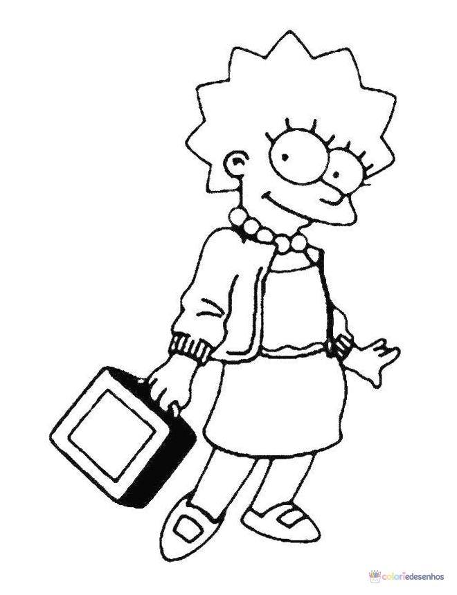 Simpsons para colorir