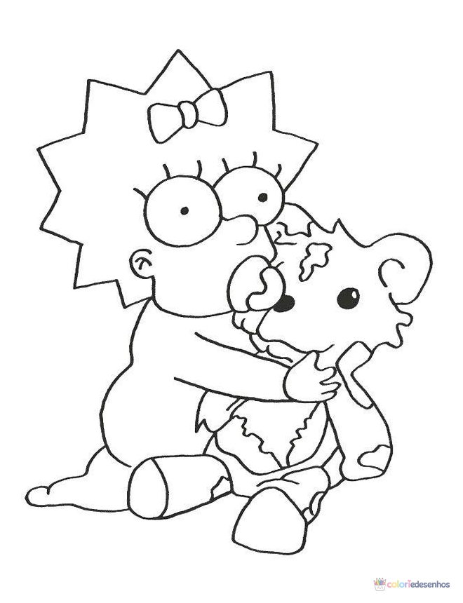 Simpsons para colorir