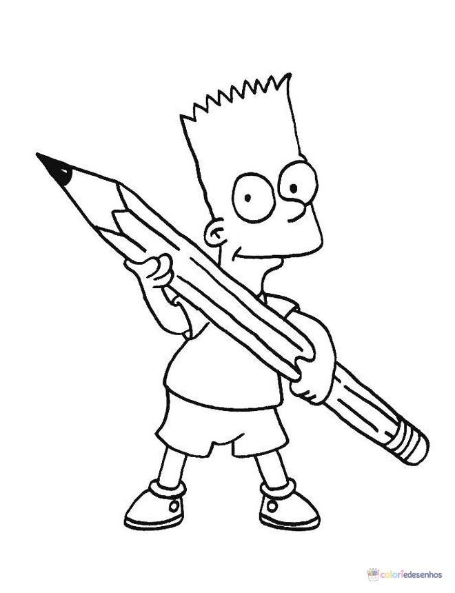 Simpsons para colorir