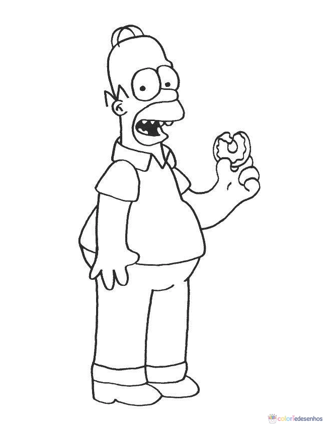 Simpsons para colorir
