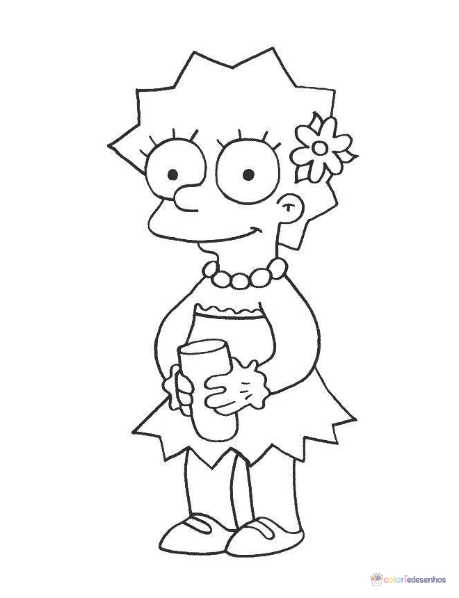 Simpsons para colorir