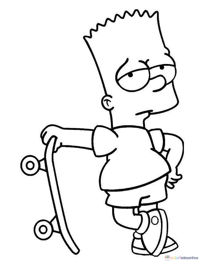 Simpsons para colorir