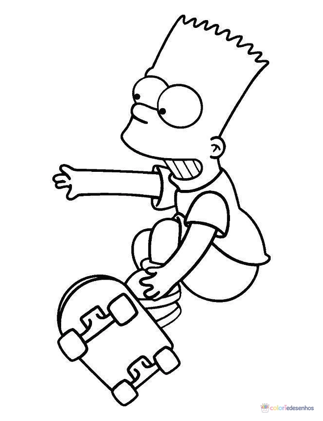 Simpsons para colorir