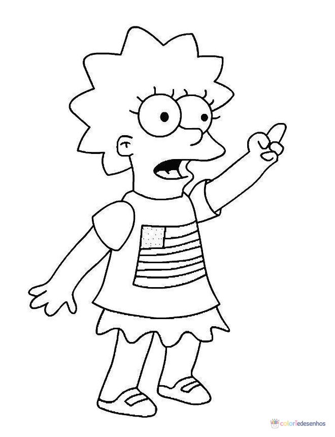 Simpsons para colorir