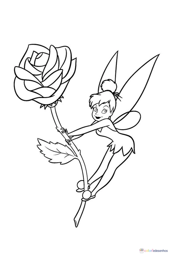 Desenhos de Sininho para colorir