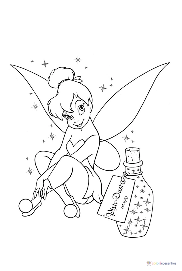 Sininho para colorir