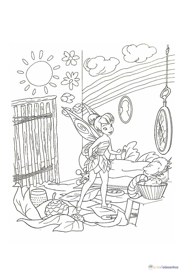 Sininho para colorir