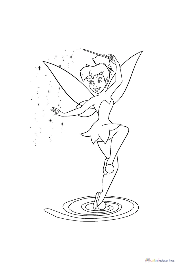 Sininho para colorir