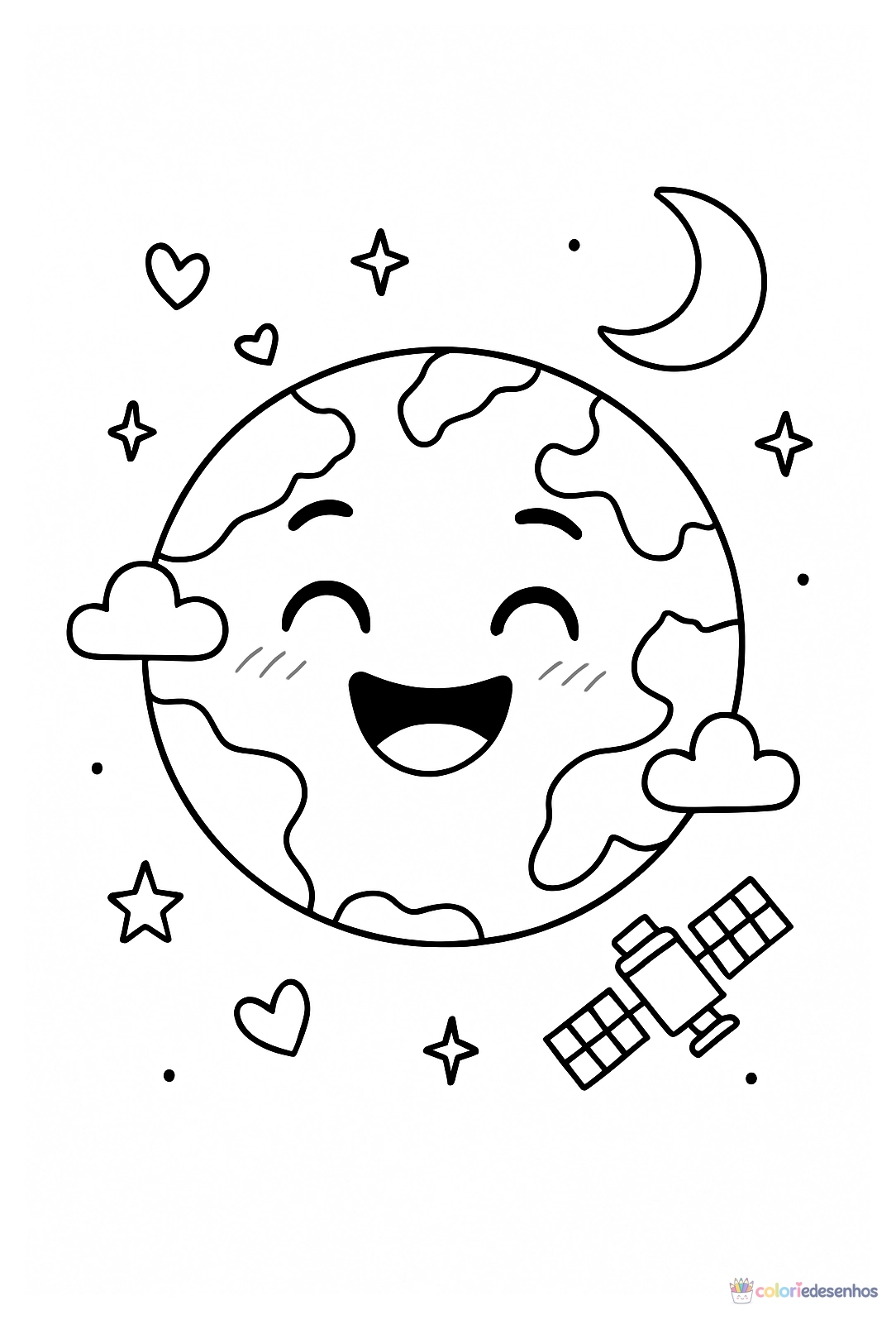 Sistema Solar para colorir