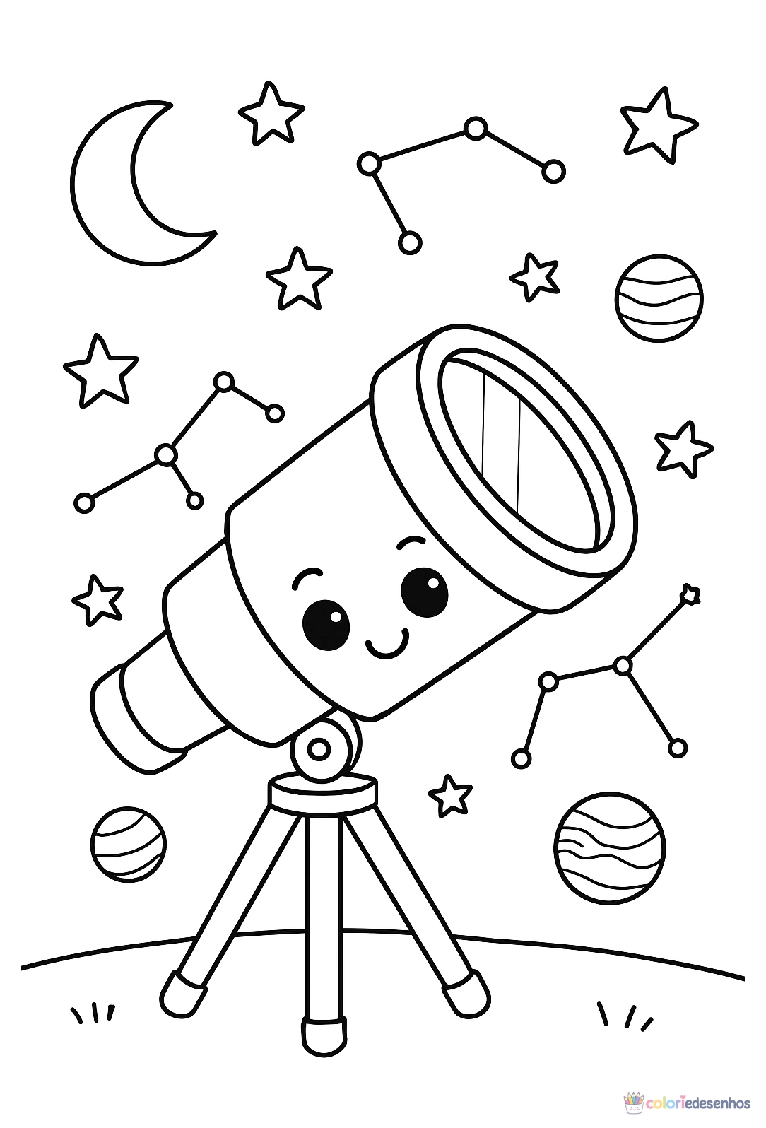 Sistema Solar para colorir