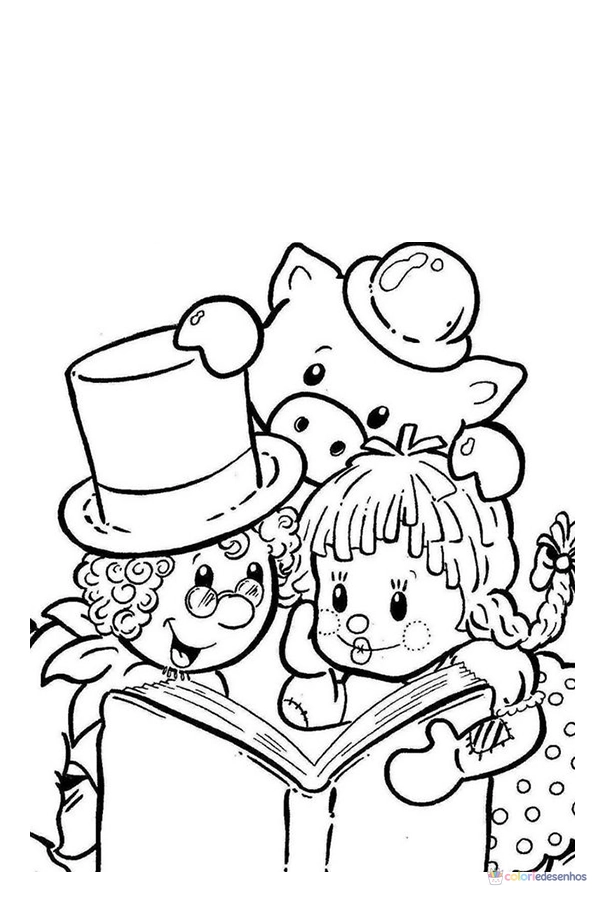 Sítio do Picapau Amarelo para colorir