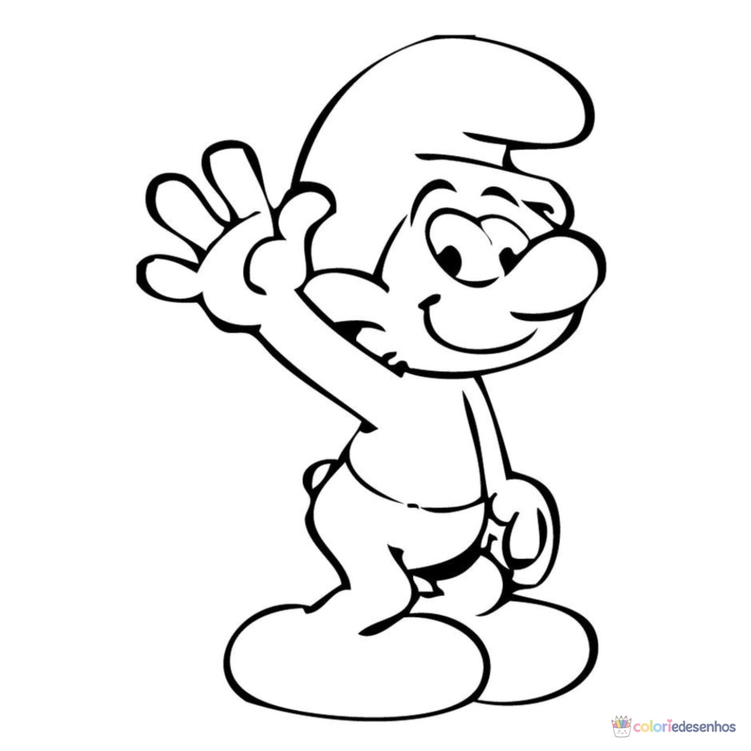 Smurfs para colorir