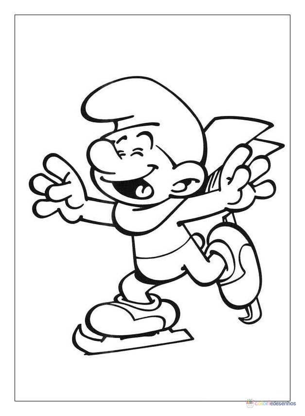 Smurfs para colorir