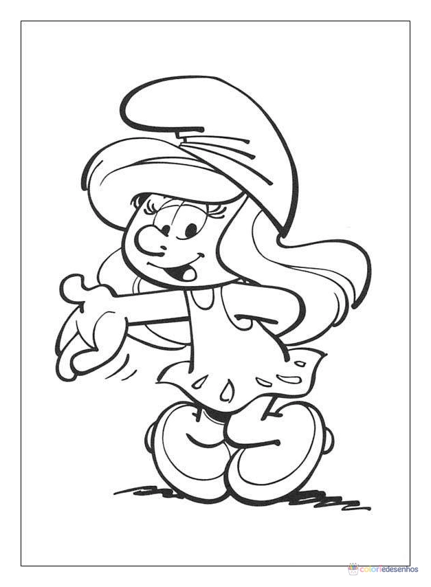 Smurfs para colorir