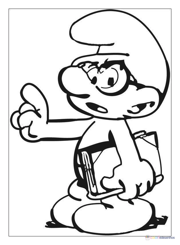 Smurfs para colorir