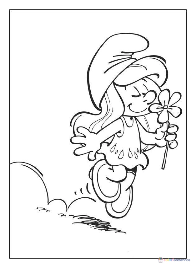 Smurfs para colorir