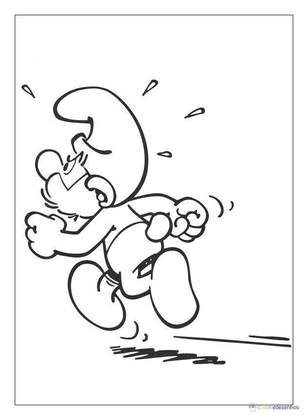 Smurfs para colorir
