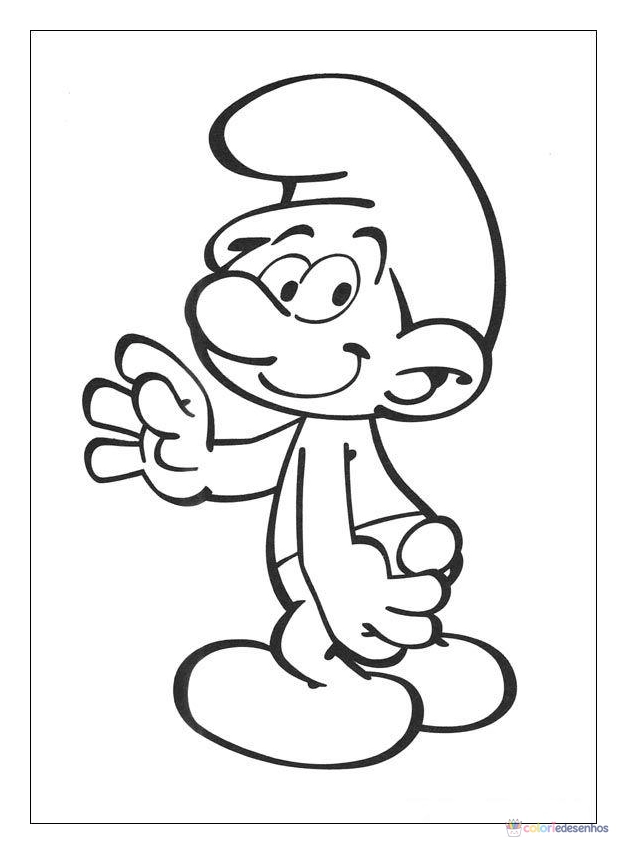 Smurfs para colorir