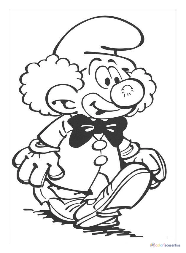 Smurfs para colorir