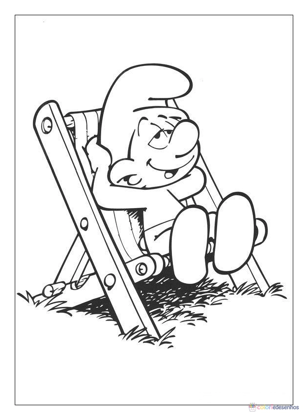 Smurfs para colorir