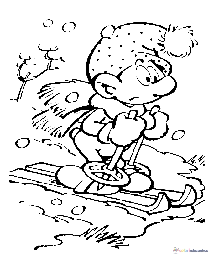 Smurfs para colorir