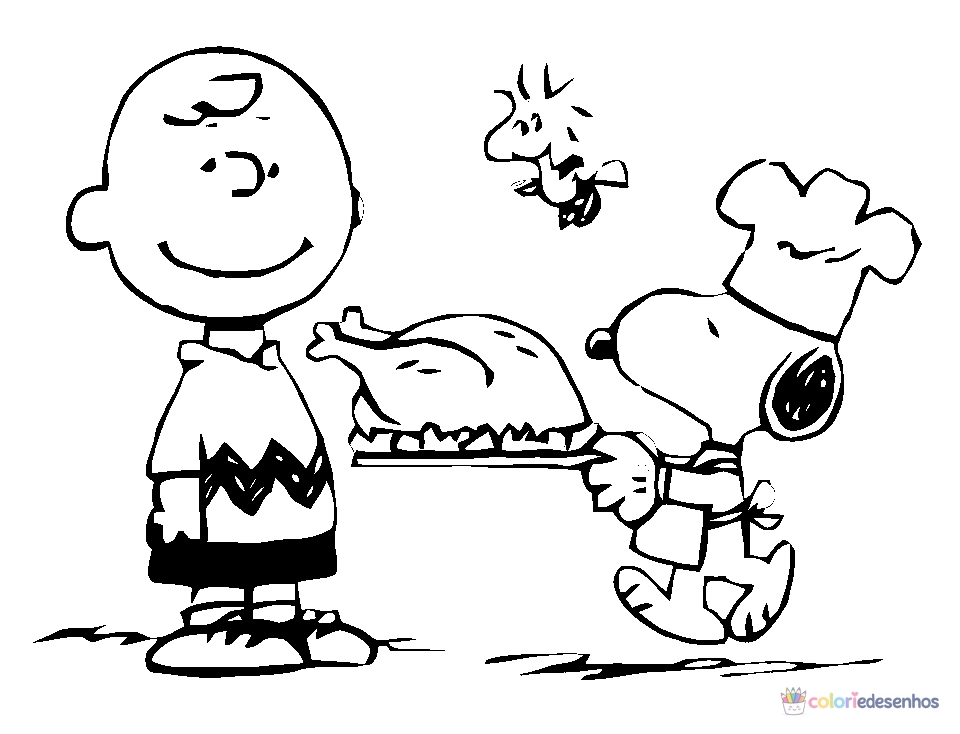 Snoopy para colorir