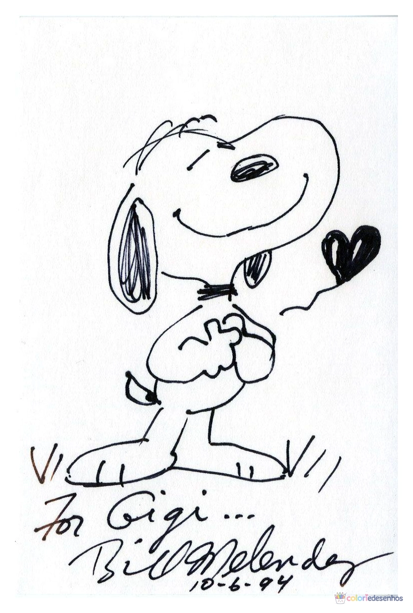 Snoopy para colorir