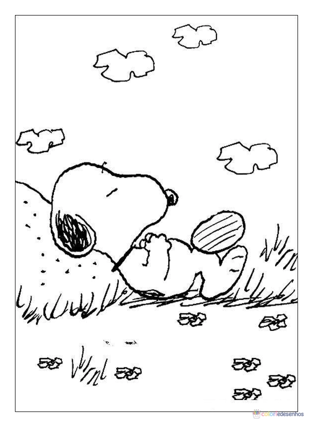 Snoopy para colorir