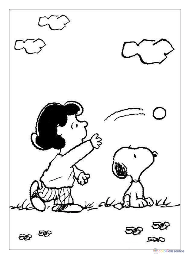 Snoopy para colorir