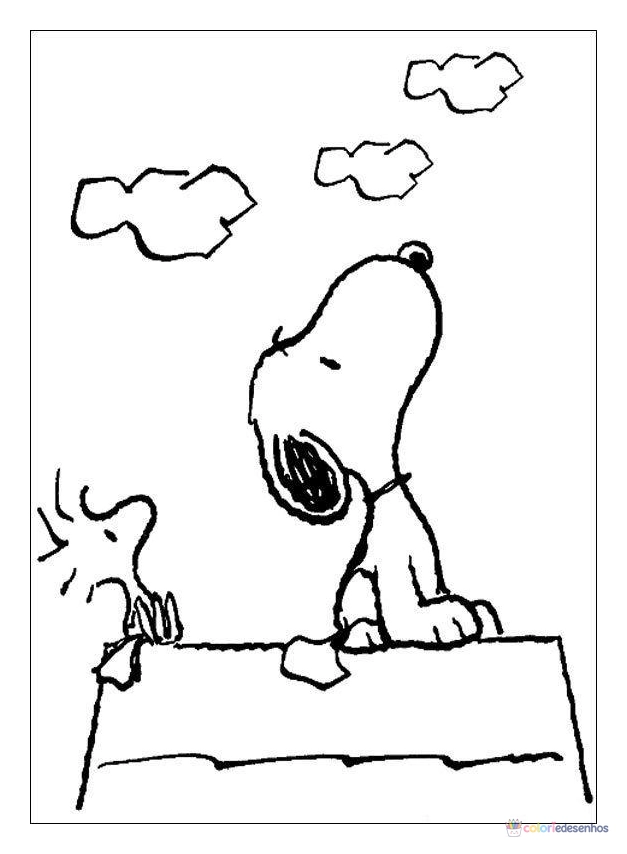Snoopy para colorir