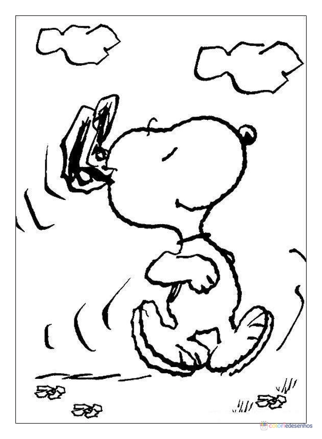 Snoopy para colorir