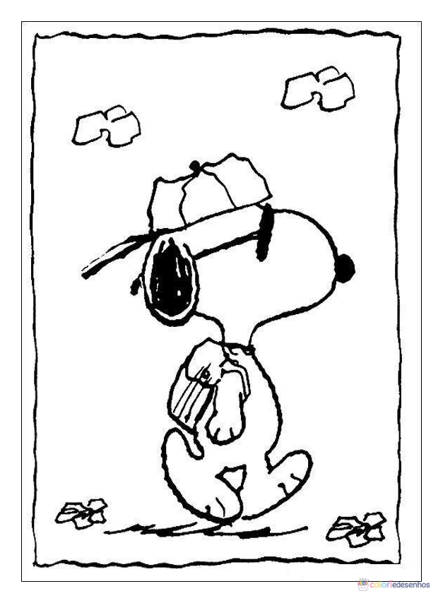 Snoopy para colorir