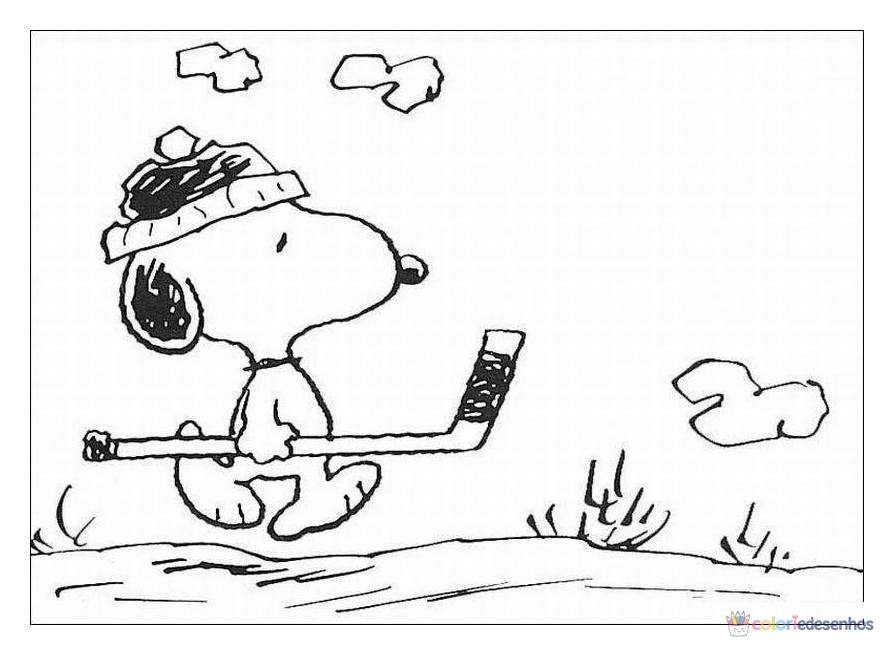 Snoopy para colorir