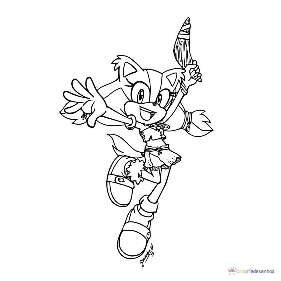 Sonic para colorir