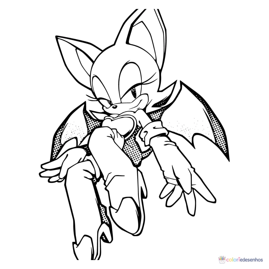 Sonic para colorir